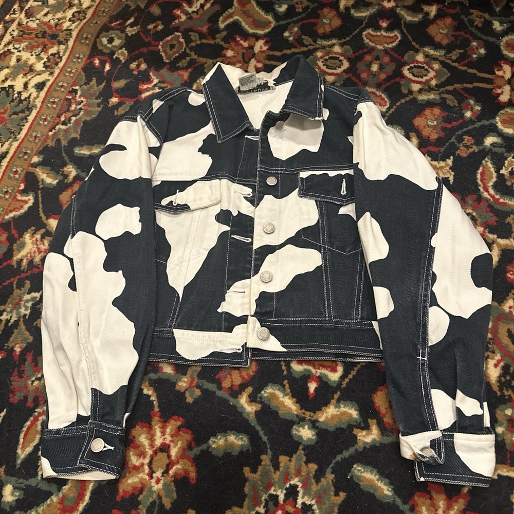 Cow print jacket